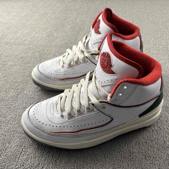 Nike Air Jordan 2 Retro (GS) Origins White Shoes Size 6.5 Youth Womens Size 8 - Picture 7 of 15